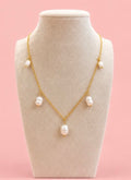 Gold Multi-Pearl Necklace