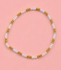 Patterned seed bead bracelet