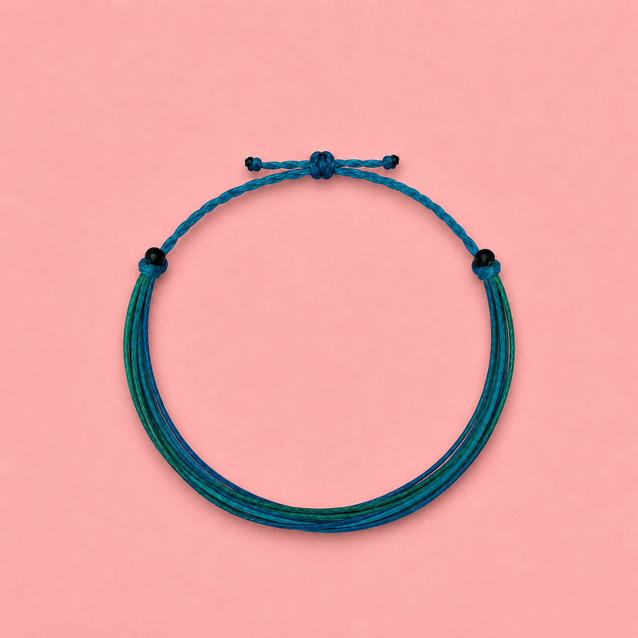 Teal and blue pura vida bracelet