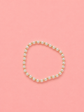 Golded pearl bracelet