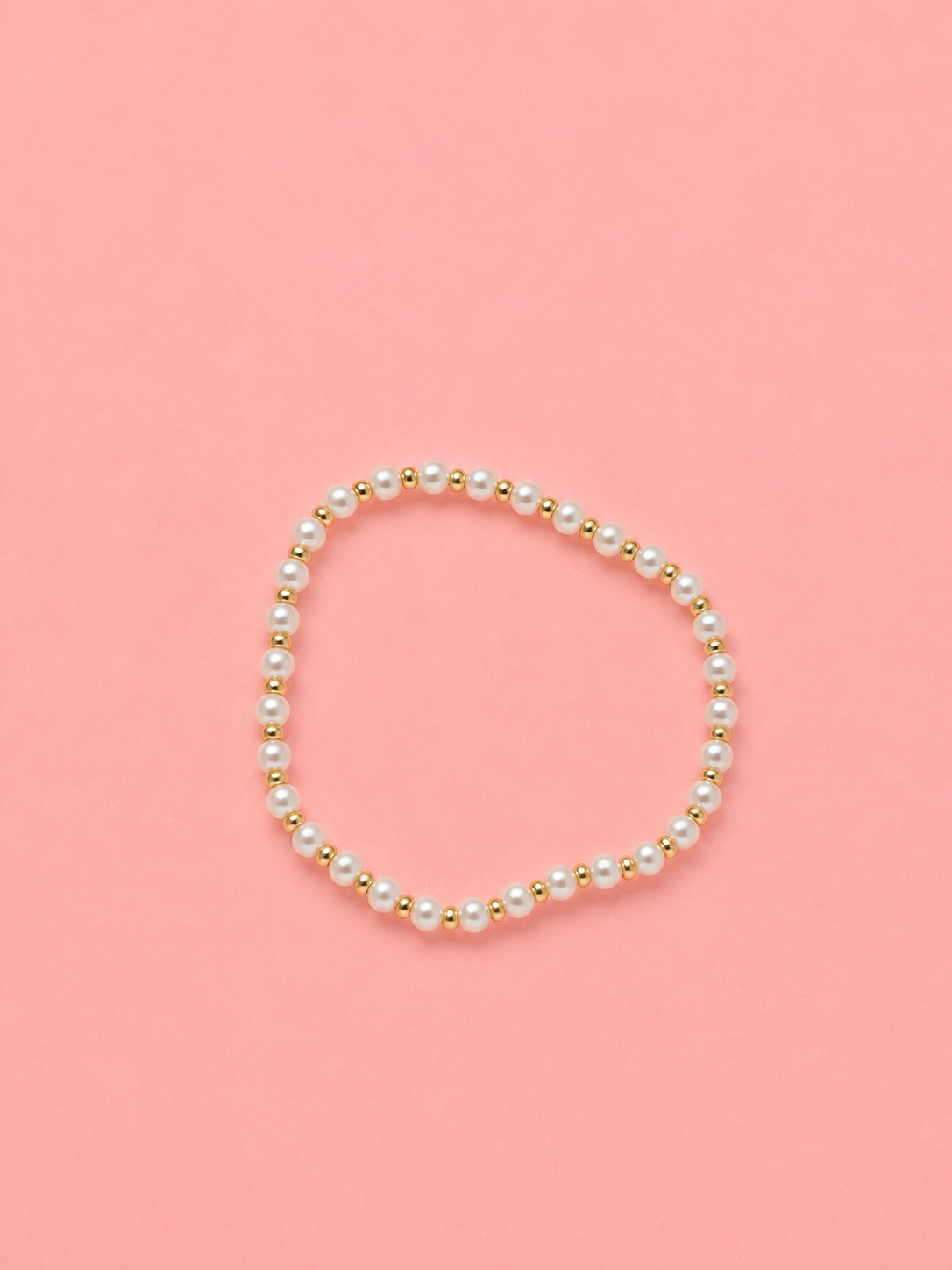 Golded pearl bracelet